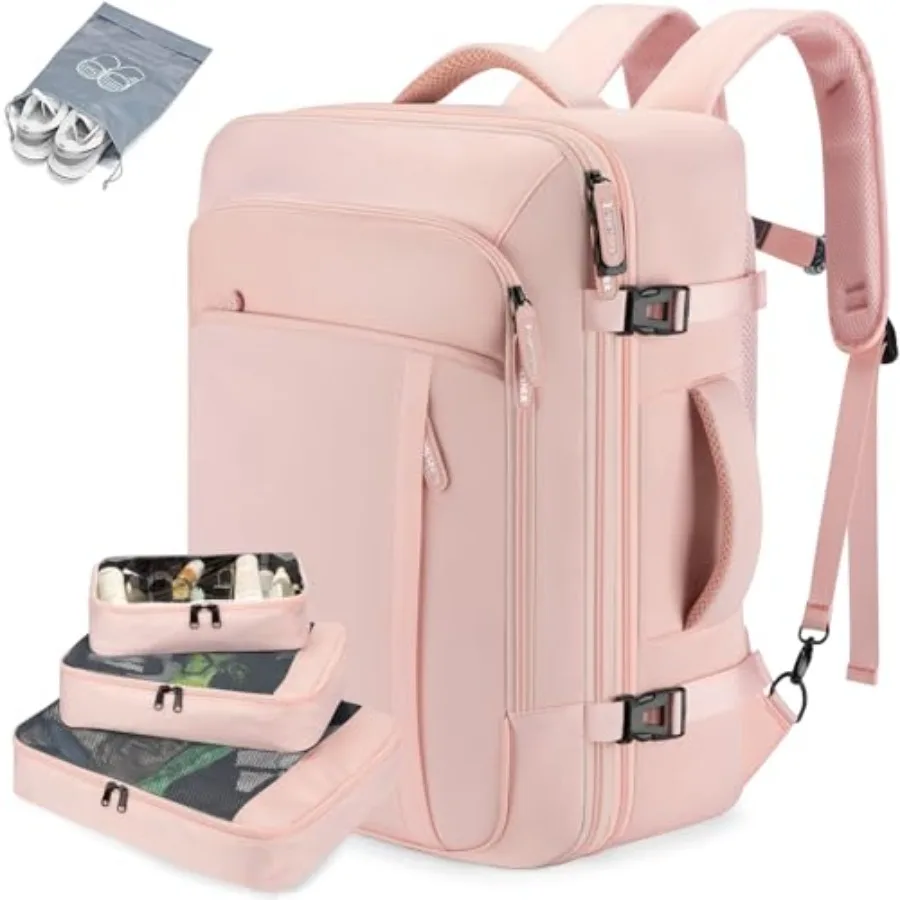 

Рюкзак для путешествий Carry on Travel Backpacks, очень большой, 40 л, одобренный для авиаперелетов, для мужчин и женщин, расширяемый, с 4 отделениями для упаковки вещей