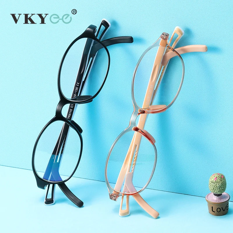 VICKY Children's Anti-blue Light Boys&Girls Anti-skid Rubber Sleeve Adjustable Customizable Prescription Myopia Hyperopia 5110