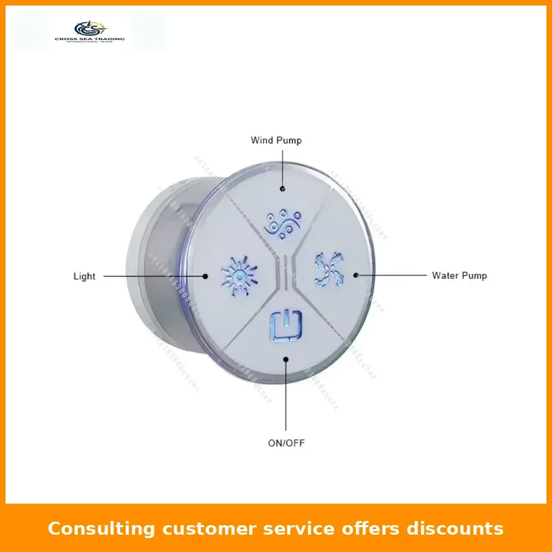 Bathtub Control Panel Intelligent Acrylic Bathtub Control System Display Pump Massage Bathtub Control Board W-04