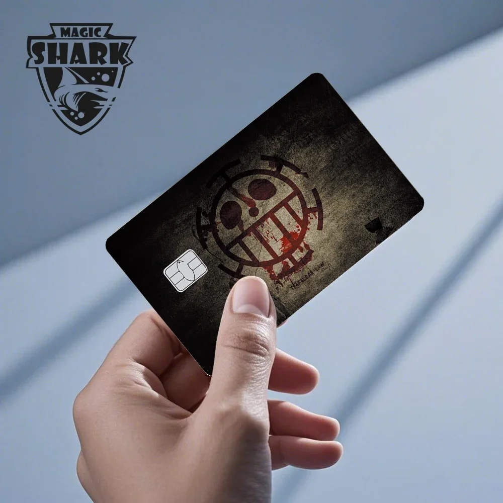 Stiker Film Kulit Kartu Kredit Debit Anti Air Motif Anime Chopper Luffy Nami Hiu Ajaib - Promo!