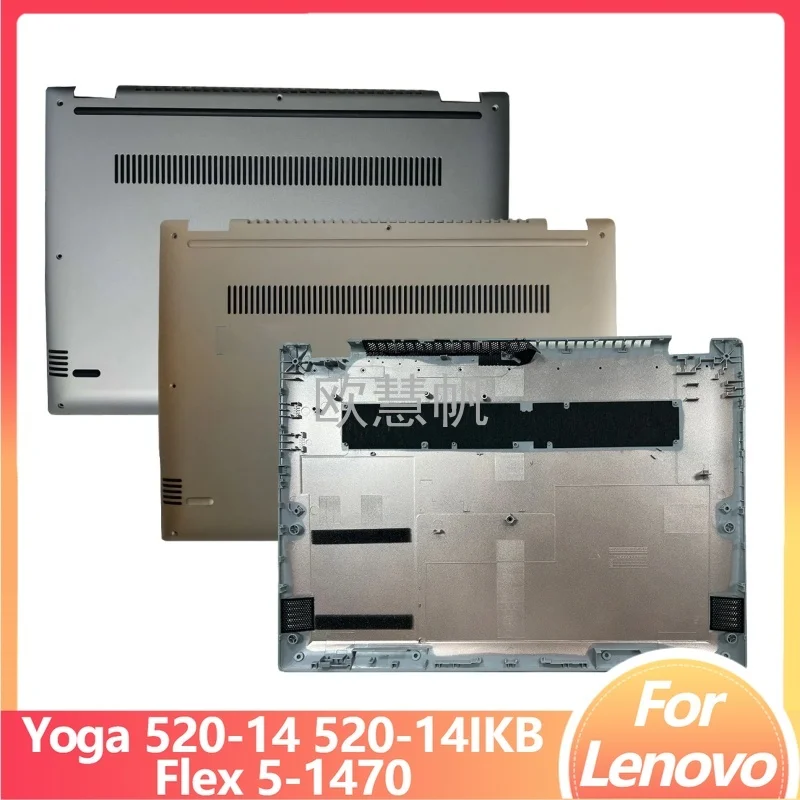 

M New Bottom Cover for Lenovo Yoga 520-14 520-14IKB Flex 5-1470 Laptop AP1YM000110/AP1YM000130/AP1YM000120/Palmrest Upper Case