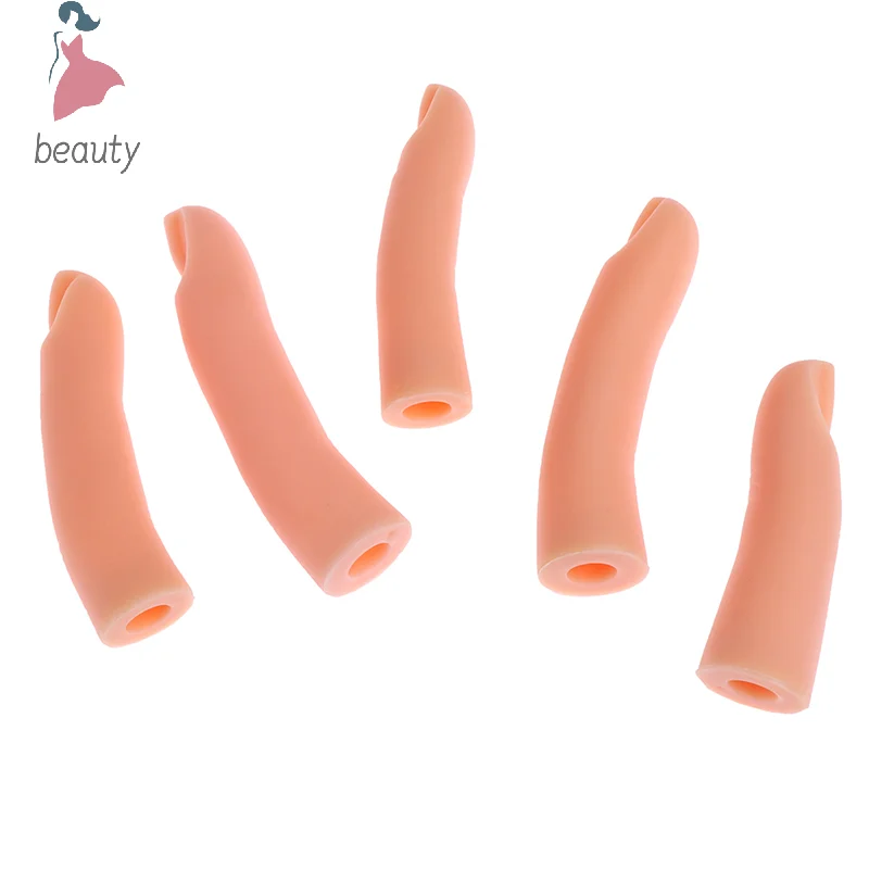 Juego de Herramientas de manicura para entrenamiento de uñas, modelo de Gel acrílico para práctica de manicura, 5 unidades por Set