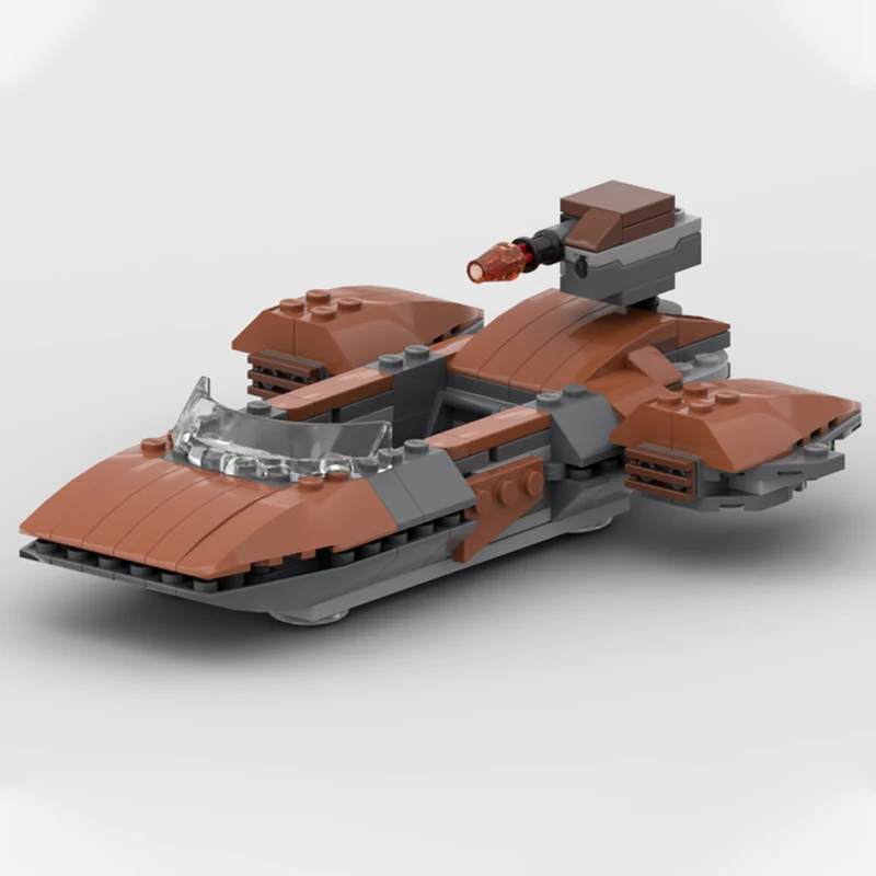 160pcs MOC Orange Sorosuub Hover Speeder Star Battle Building Blocks Christmas Gift Creative Learning and Assembly Kit to Develo