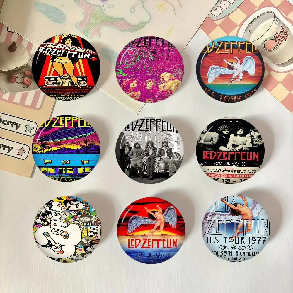 

Band L-Led Z-Zeppelin Anime Creative Tinplate Soft Button Pins Animal Icon Brooch Lapel Backpack Badge Accessories Pin