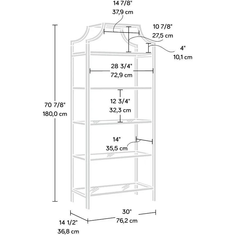 Bookcase/ book shelf, Open Shelving for Storage and Display of Books,14.49