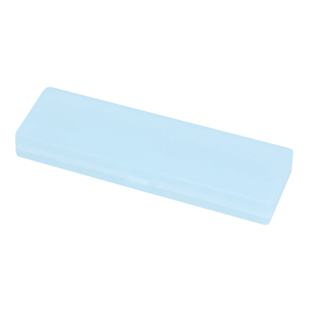 

4pcs Stationery Box Translucent Frosted Pencil Case Students Pencil Box Pencil Storage Case (Small Size White Green)