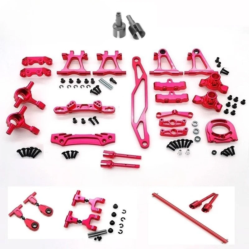 TT02 piezas mejoradas de Metal brazo oscilante delantero y trasero copa de dirección para 1/10 TAMAYA TT02 accesorios de modificación de coche de Control remoto