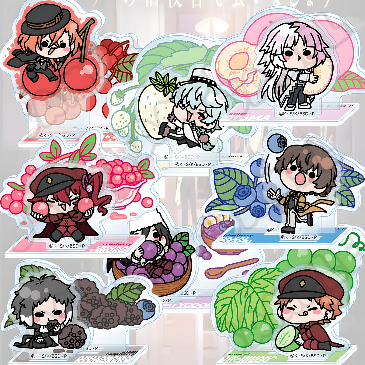 Anime Bungo Stray Dogs New 10cm Acrylic Stand, Akutagawa Ryunosuke, Easter Present for Friends Anime Peripherals Keychain