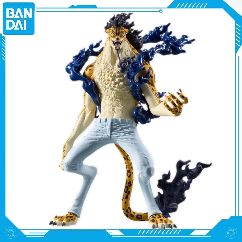 Bandai Anime genuino de una pieza rey del artista Rob Lucci despertar figura de PVC ornamento personaje modelo juguete colección de regalo