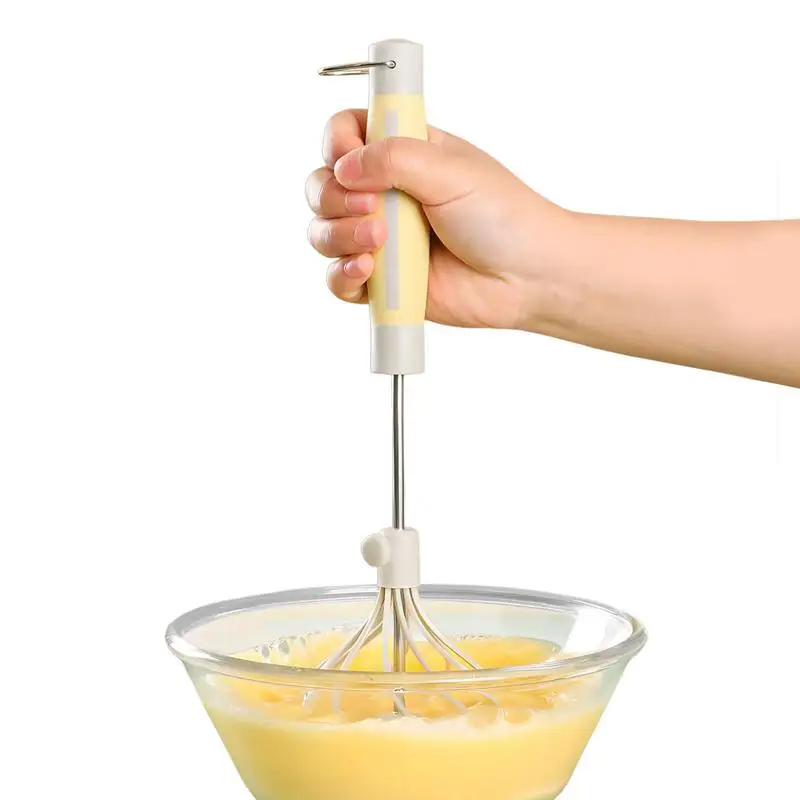 

Stainless Steel Whisk Adjustable Semi Automatic Stainless Steel Whisk for Mixing Eggs Beating Frothing and Stirring Blending