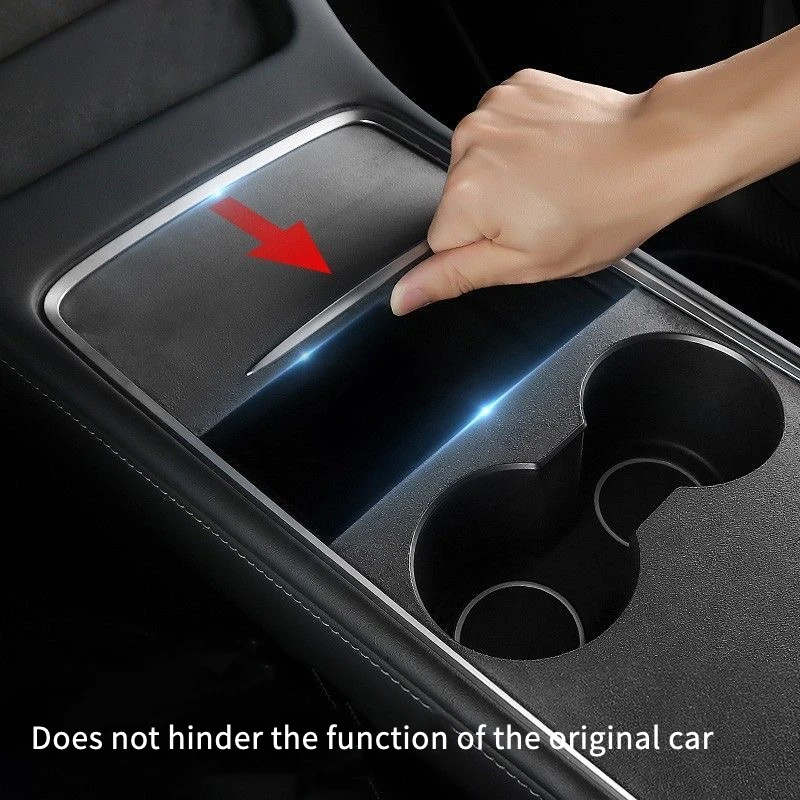 Suede Center Console Protector Cover for Tesla Model 3 Y 2021-2023 Model 3 Highland 2024 Central Panel Sticker Car Accessories