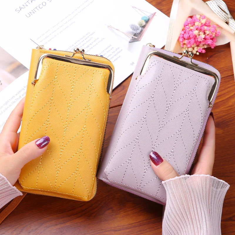 Women Shoulder Messenger Bag Fashion Crossbody Bags Phone Bag Wallets Mini PU Leather Clutch Bolsas Ladies Purse Handbag Hasp