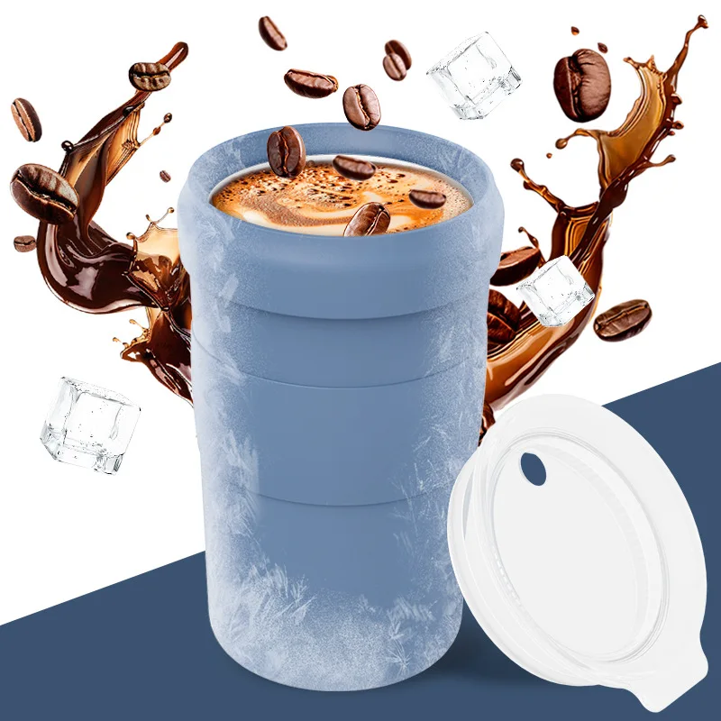 Quick cooling ice cup coffee cup double layer cold drink cup ice bar water  ice cold refrigeration  non dilution beer