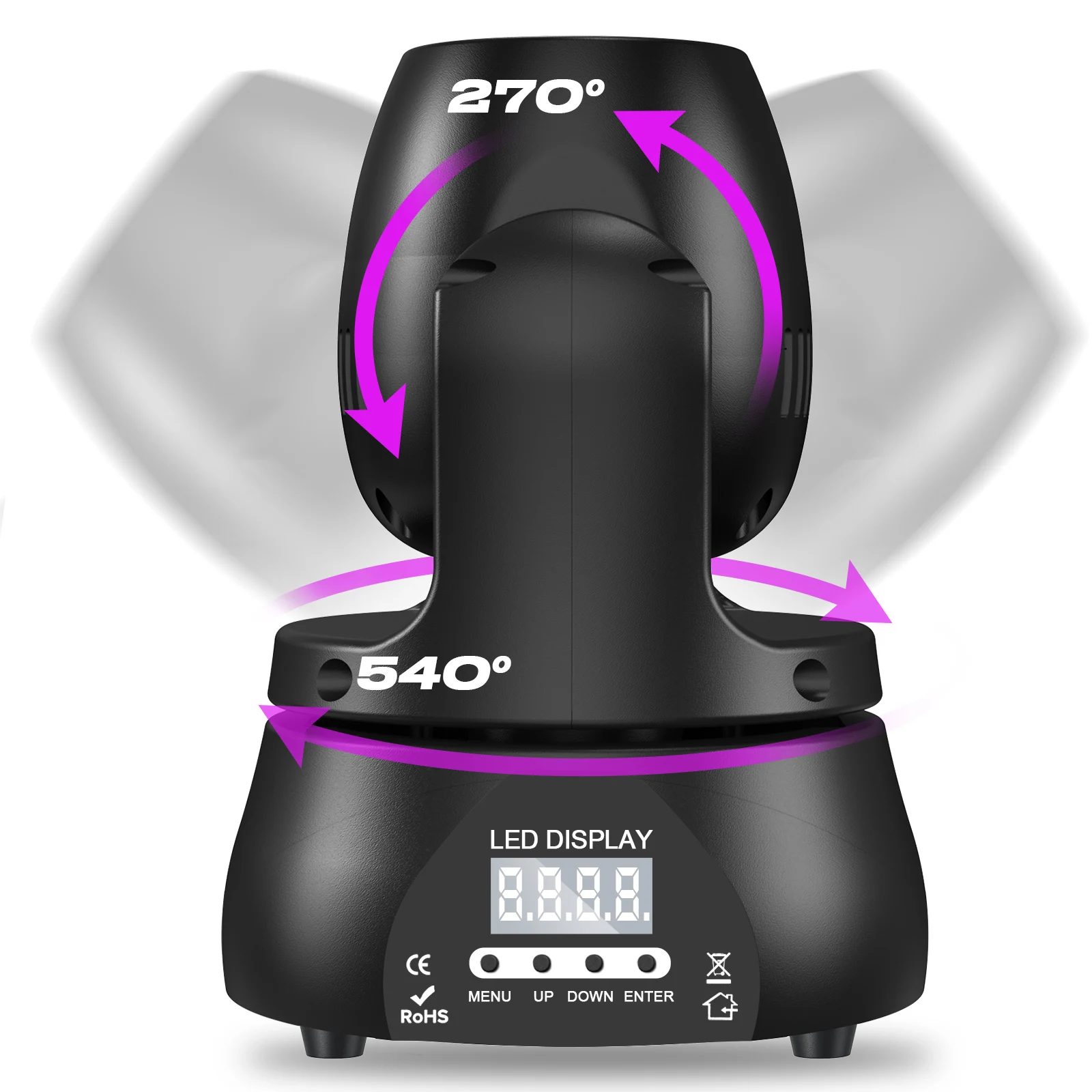 新品未使用‼️U'King 40W LED ムービングライト 本体 4台セット U'King 40W ビームムービングライト RGBW DMX ステージライト