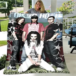 Tokio Hotel band printed blanket Kids Warm blanket Flannel Soft Cozy Blanket Sofa Bed Blanket Travel Blanket Birthday Gift