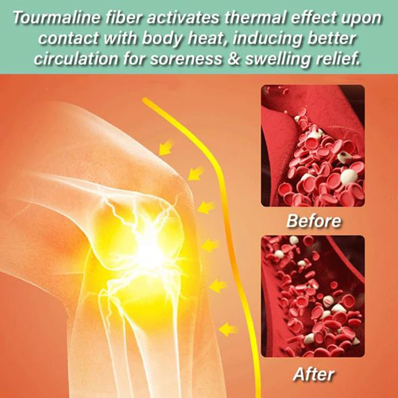 Ginocchiere autoriscaldanti 1 paio ginocchiera sportiva ginocchiera compressione tormalina supporto ginocchio per artrite recupero dolore articolare