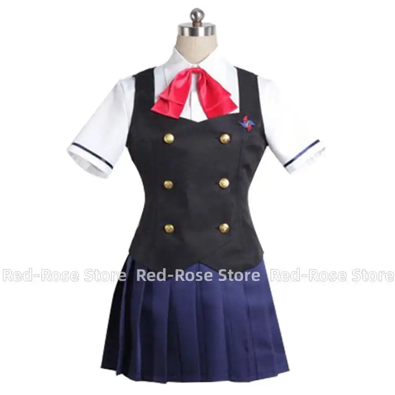 Anime Another Mei Misaki Cosplay Costume Woman Halloween Christmas Custom size Any Size Wig