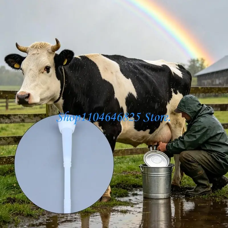 Integrated Milking Machine Spare Insert, White 31 x 5.7 Silicone Replacement Part for Dairy Cow Equipment Service Tasks in Dairy