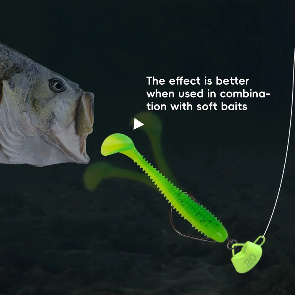 Ned Rig Jig Heads Weedless Swinging Hook Wide Gap Bass Fishing Hook Freshwater Crappie Swimbait Lead Head Lure Texas Rig Barsch – Detail 2