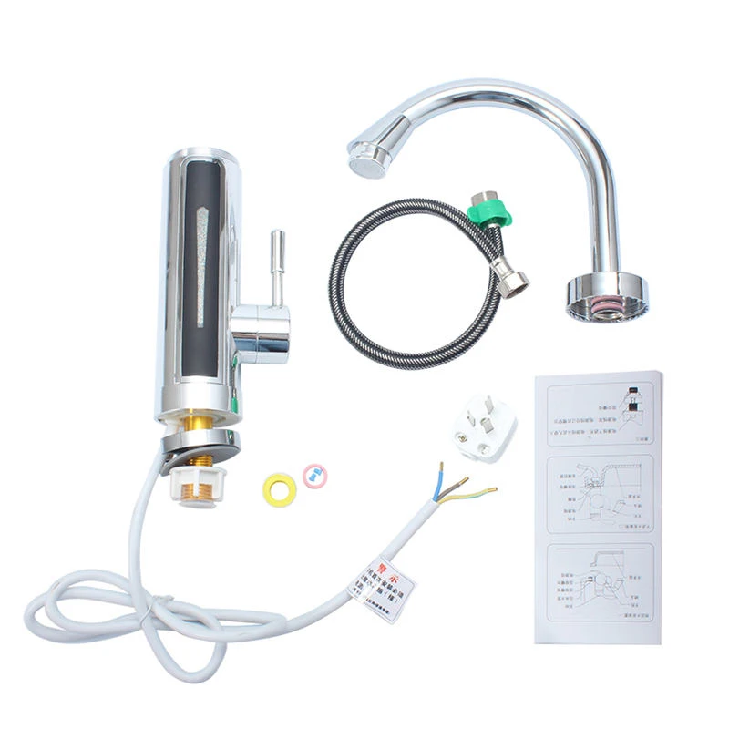 Snelverwarming Kraan Met Led Scherm En Geen Watertank Voor Kleine Keuken Elektrische Verwarming Dual Use