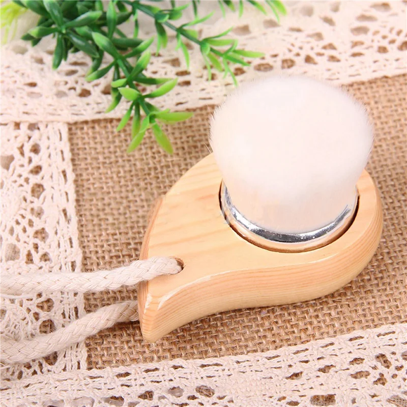 2X Soft Hair Face Wash Brushes Bamboo Charcoal Facial Cleansing Brush Massage Pore Cleanser Tools Silver-Y48A