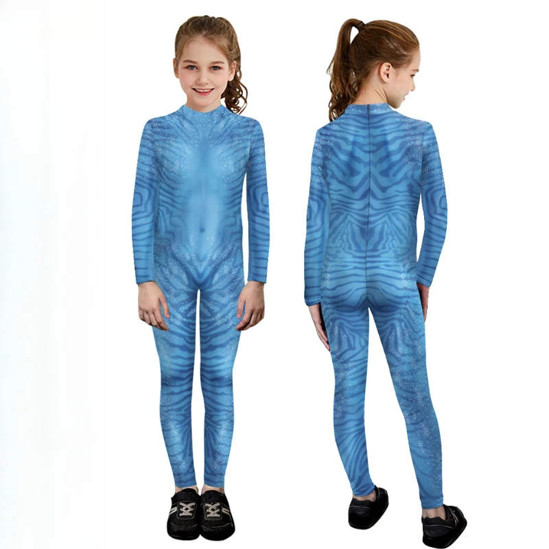 

Avatar Character Kids Bodysuit 2025 Euro American Digital Print Romper Children's Cosplay Performance Onesie ​Breathable Outfit