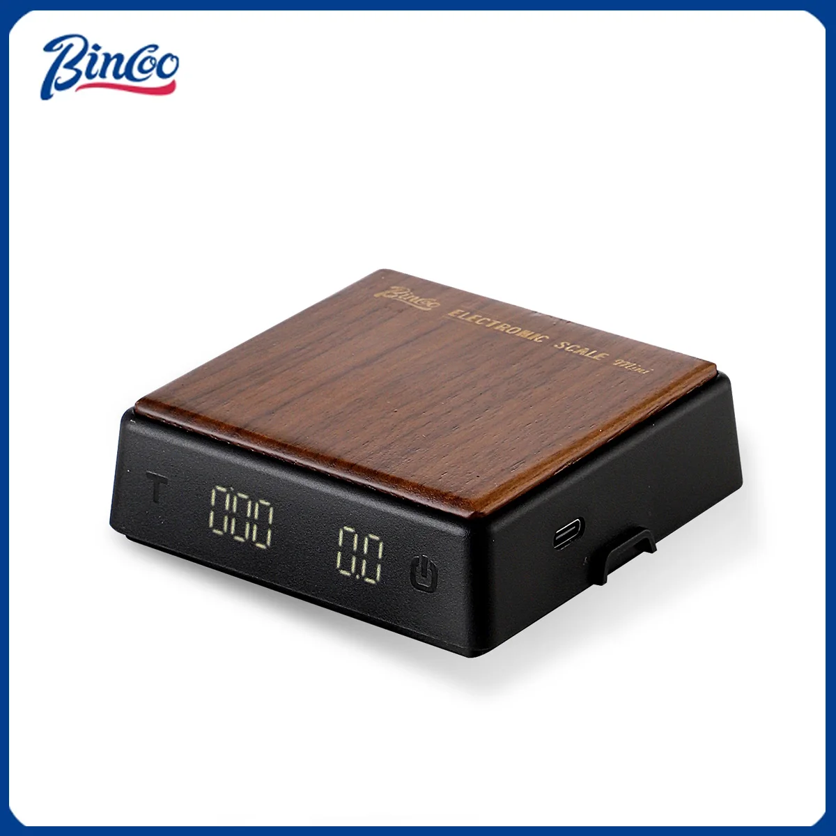 

BINCOO Electronic Coffee Scale Tray Mini Smart 0.1g High Precision Weighing Rechargeable Professional Coffee Bean Scale Barista