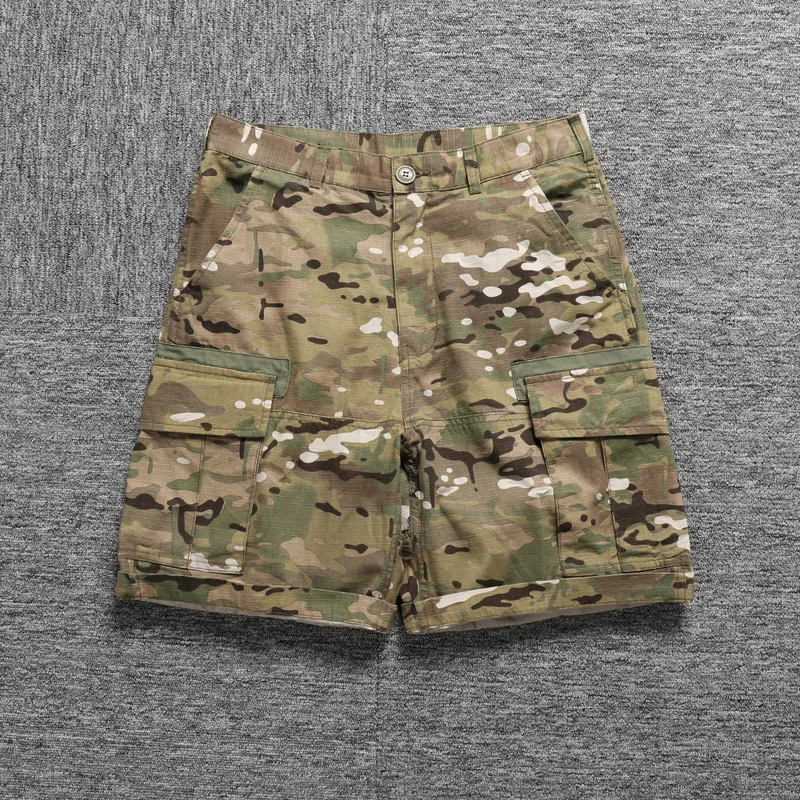 

Japanese Fashion WTAPS Workwear Shorts Men's Camouflage Casual Loose Half Pants Summer Vintage Casual Cityboy Y2k Youth Male