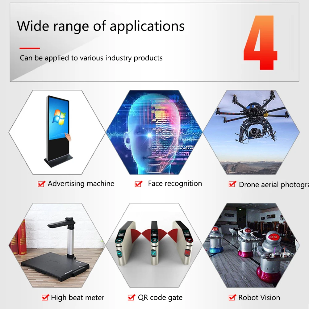 Módulo OV3660 Plug and Play Módulo de câmera ângulo grande de 110 /2,1 mm para notebook