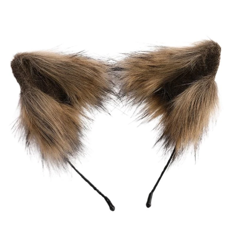 Furry for Cat Animal Ears Geste per faro lungo Accessori per cosplay