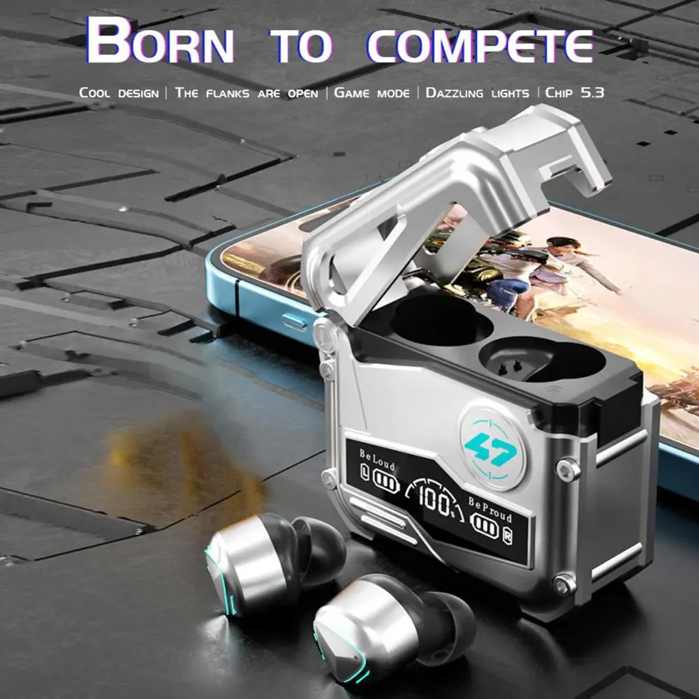 Słuchawki kompatybilne z Bluetooth wysokiej jakości bezprzewodowe słuchawki douszne dźwięk Hifi bezprzewodowy słuchawki douszne z mikrofonem redukcja szumów