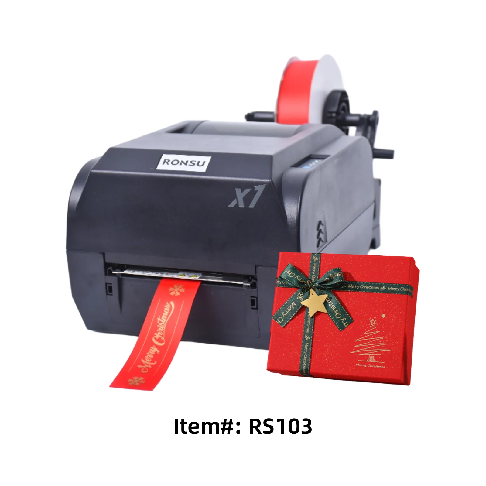Thermal Transfer Ribbon Label Printer Industrial Grade Clothing Label Washed Mark Satin Ribbon Printer Machine