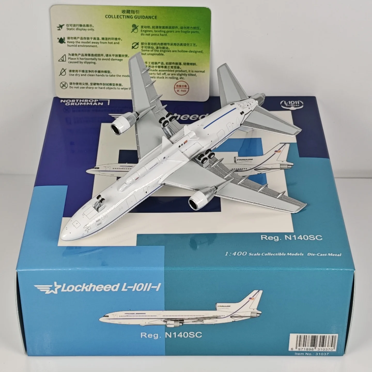 NG31037 1/400 L-1011 نموذج طائرة N140SC (منصة إطلاق الصواريخ) نموذج طائرة من سبيكة