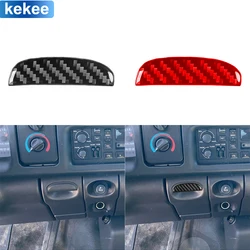 For Dodge Ram 1998 1999 2000 2001 2002 Dashboard Storage Box Handle Cover Real Carbon Fiber Sticker Car Interior Accessories