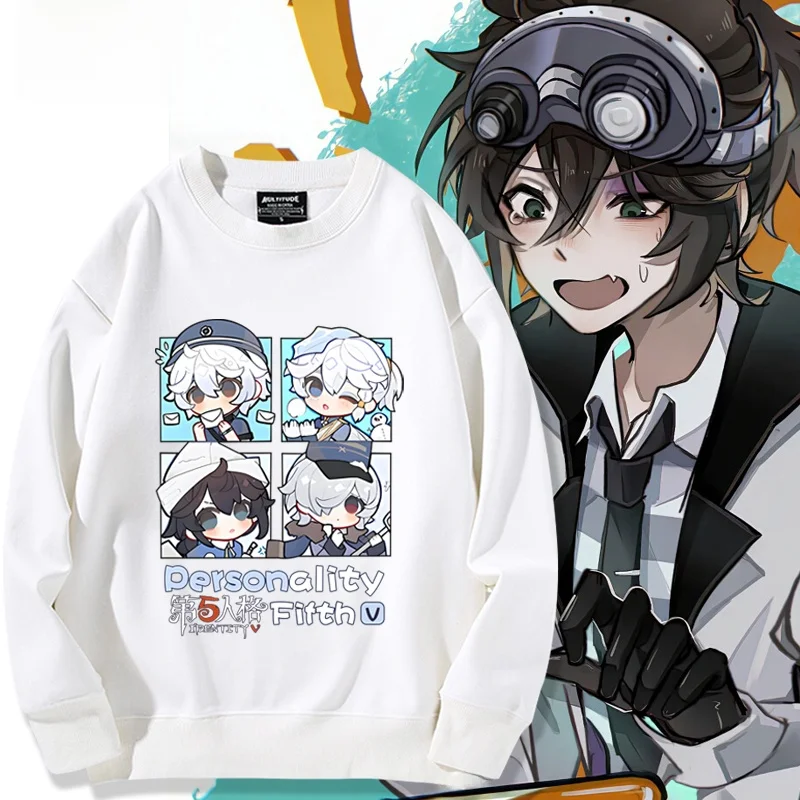 ex Sweatirt Fifth Game Collaborative Prisoner avekeeper Painter Mailman Printed Long Sve round Ne Polyester Casu...