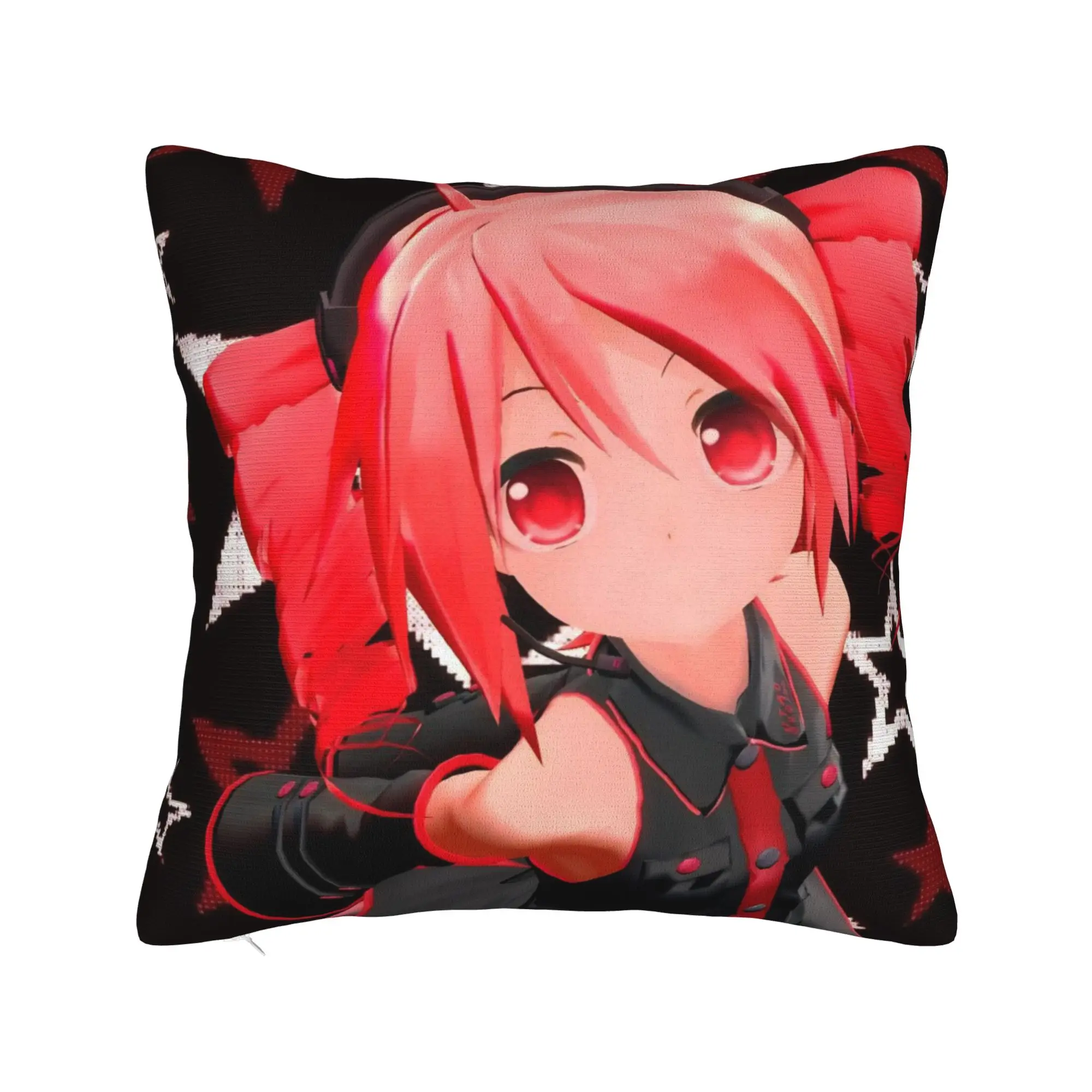 Kasane Teto Square Pillow Case Anime Vtuber Cushion Covers Awesome Polyester Decor Pillowcover for Sofa 18