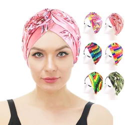 Nuove donne volant musulmano Turbante sciarpa islamico interno Hijab Caps chemio Cap perdita di capelli pieghettato avvolgere la testa Musulman Turbante Mujer