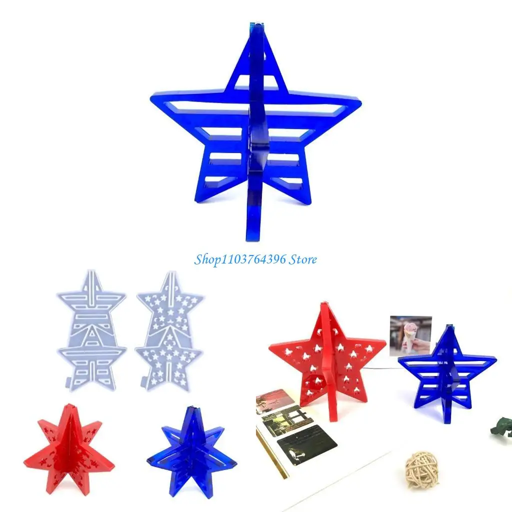 

Форма для подставки из смолы, пентаграмма, форма для декора стола, форма для звездных украшений, форма для литья звезд из смолы