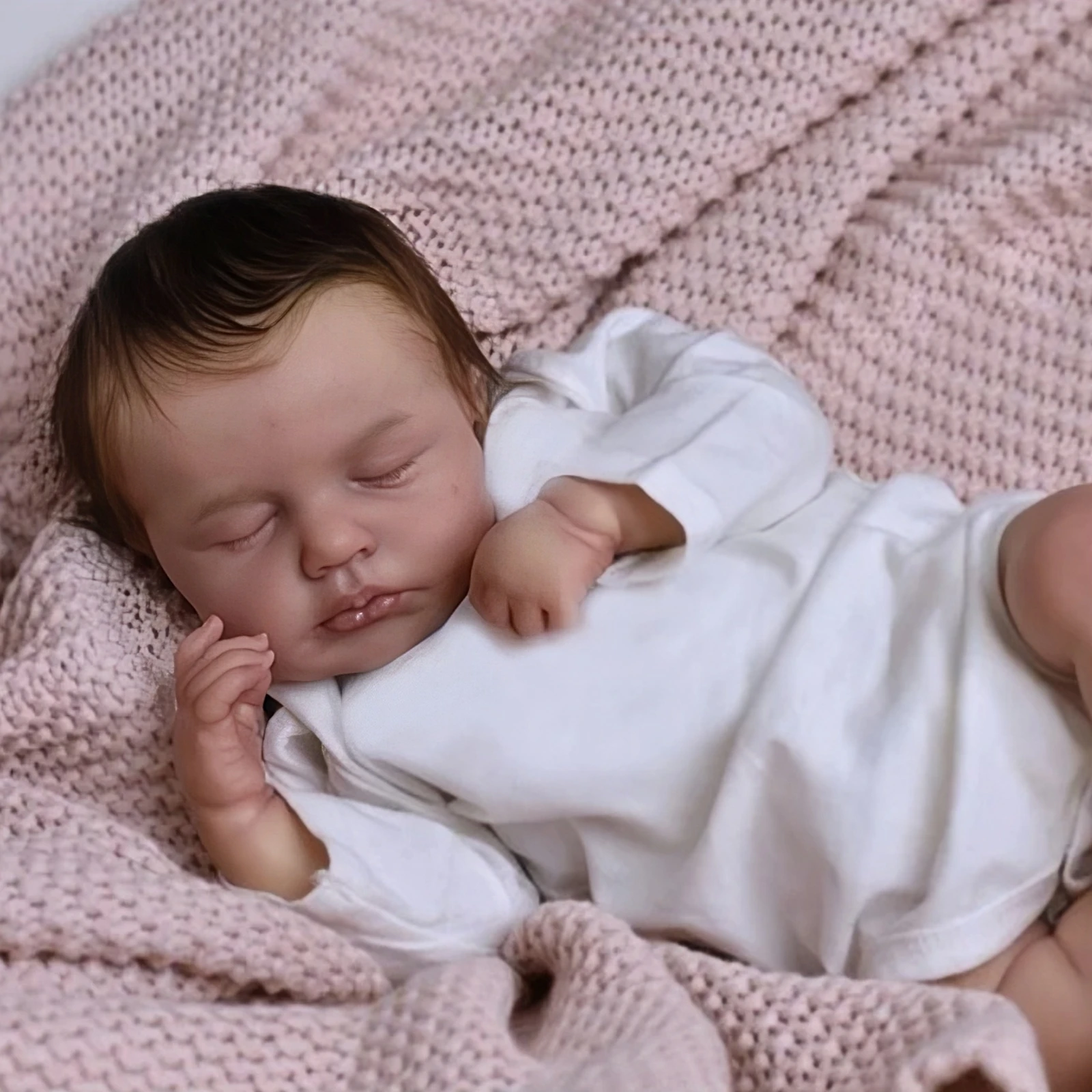 

Реалистичная 20-дюймовая 50-сантиметровая окрашенная кукла реборн Loulou, ручная работа, 3D окрашенная видимая кровь, кукла BeBe, подарок на день рождения