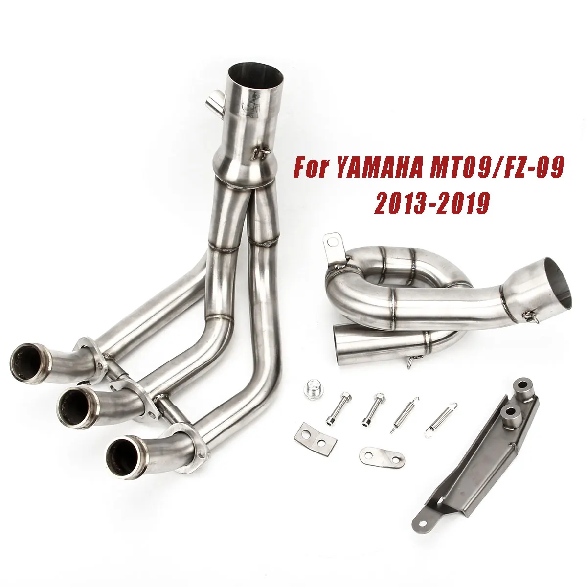 Motorcycle Stainless steel Full Exhaust System Front Link Pipe For Yamaha MT-09/FZ-09 2014 2015 2016 2017 2018 2019