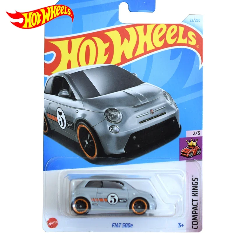 Коллекция 2024 года, оригинальный автомобиль Hot Wheels FIAT 500e, детские игрушки для мальчиков, игрушки для детей 1:64, модель из сплава, подарок