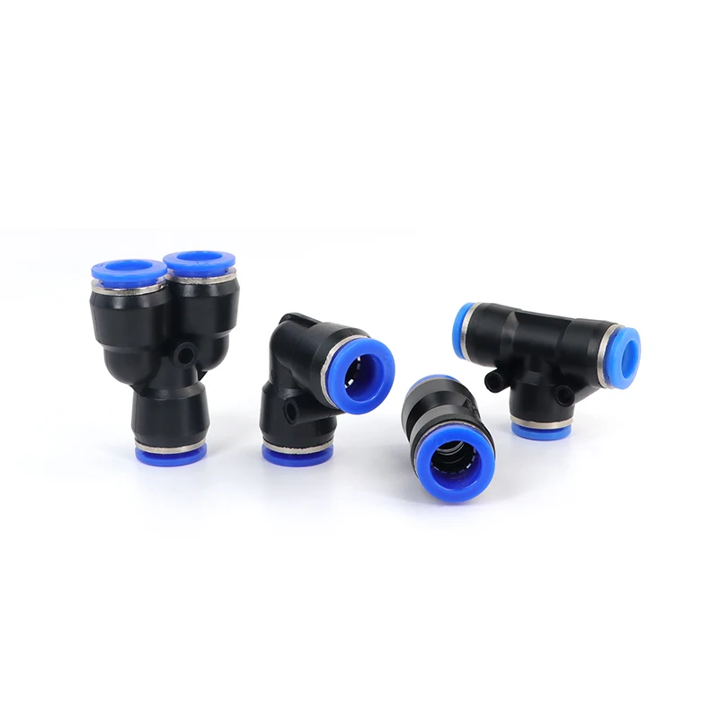 5/10 stücke Luft Pneumatische Rohr Fitting OD 4mm 6mm 8mm 10mm 12mm 14mm 16mm T Y L I Tpye PV Kunststoff Schnell Anschluss Push-In Rohr Schlauch – Detail 6