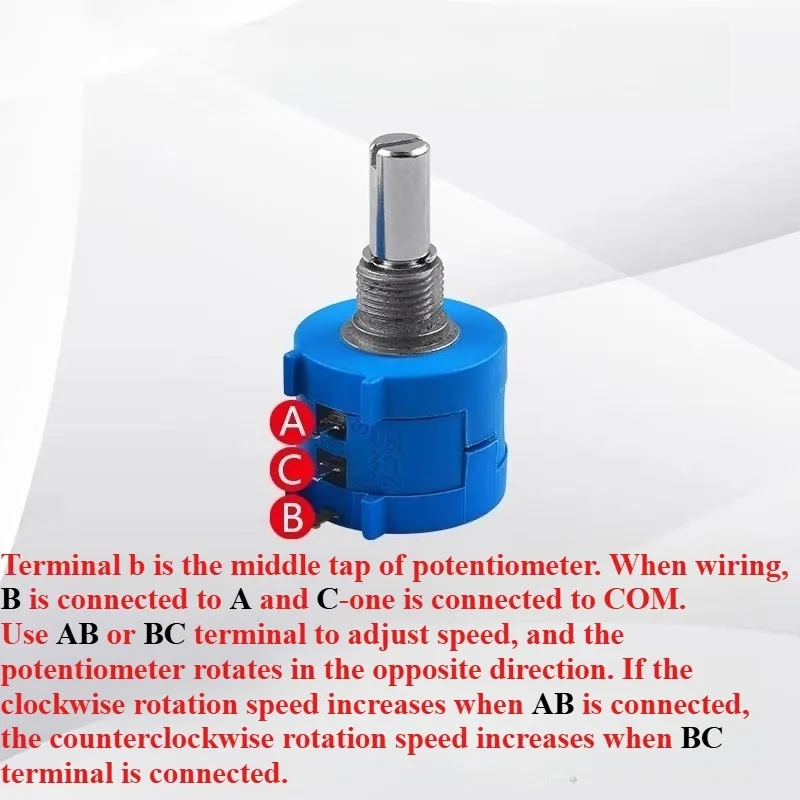 1pcs Precision multi-winding potentiometer 3590s-2-103L502L104L1 K5k10k 100k with knob scale.