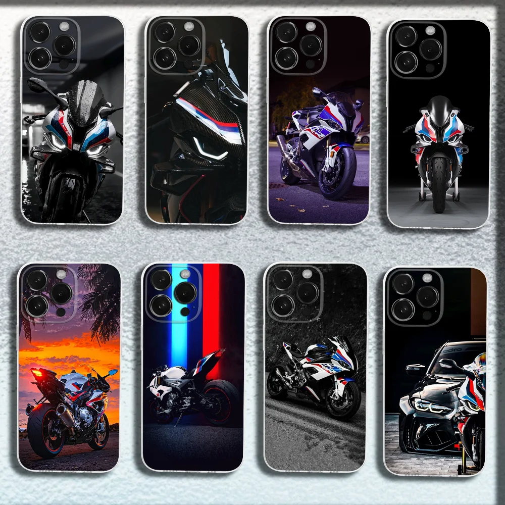 

Bike B-Bmwes Moto S1000rr Phone Case For iPhone 16,15,14,13,12,11 Plus,Pro,Max,XR,XS,Plus,SE,Mini Transparent Soft Cover