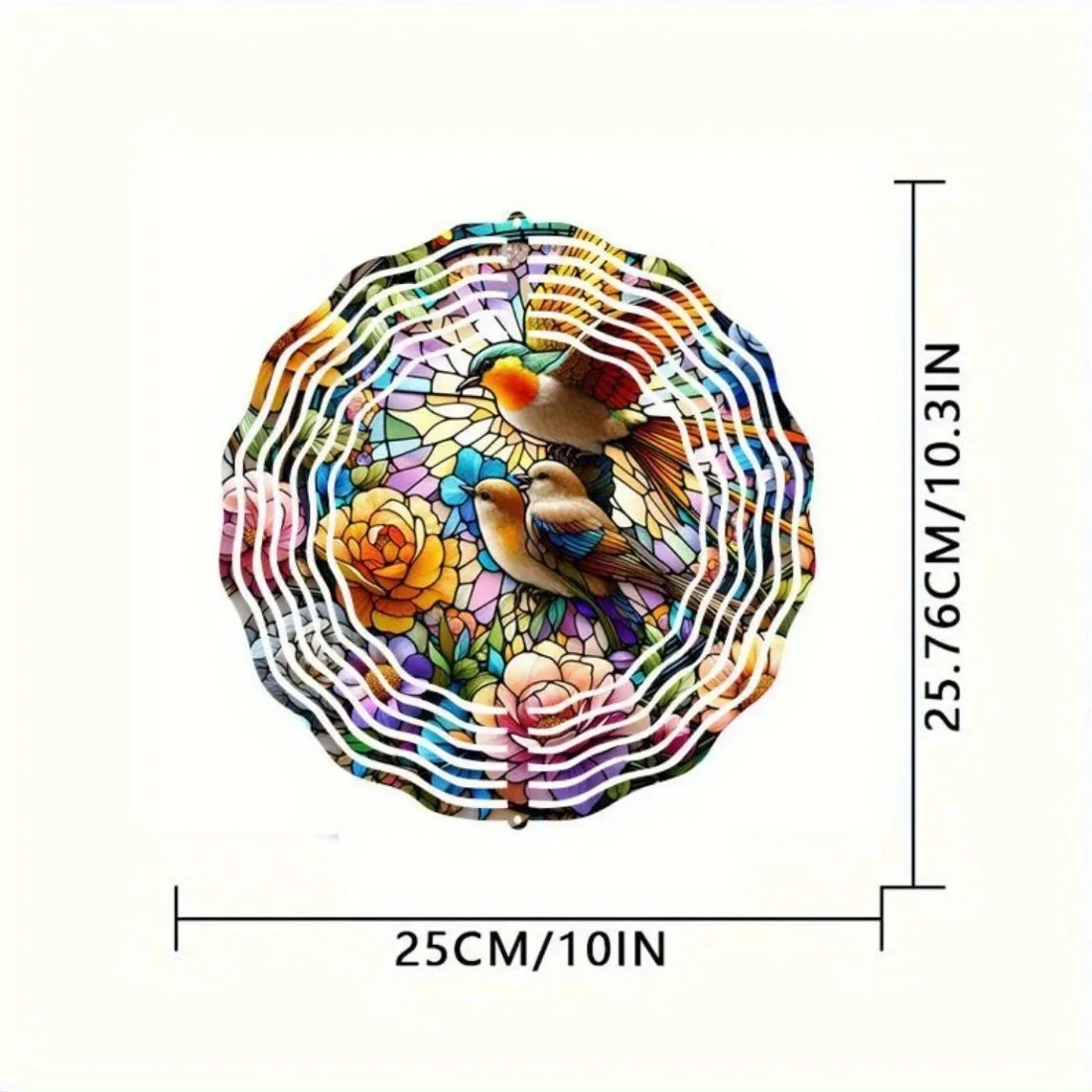 Colorful Mosaic Tree of Life Wind Spinner - Metal Hanging Kinetic Art, Spiritual Garden Decor for Indoor & Outdoor Use