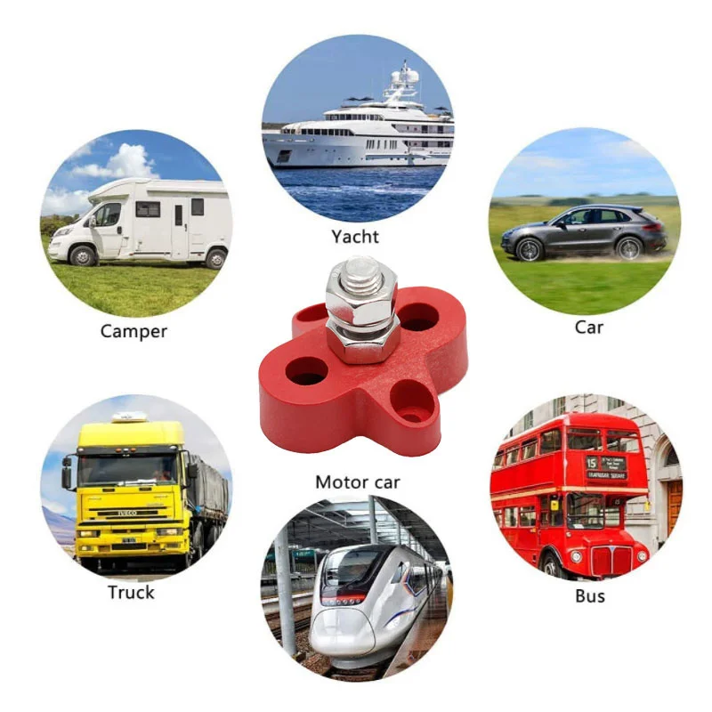 48V DC M8 Lithium Battery Connector Single Heavy-duty Bus Bar Terminal