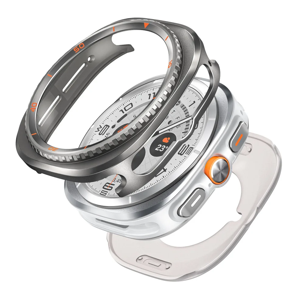 حافظة حماية من سبائك الألومنيوم لساعة سامسونج جالاكسي الترا 2025 Ultra2 غطاء حماية صلب لهاتف سامسونج الترا 7 47 ملم #3