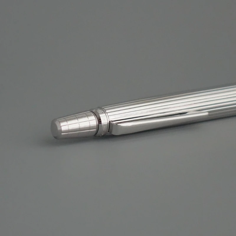 PILOT BR-15SS Rollerball Pen RAIZ Aluminum Alloy Silver Straight Stripe 0.7 Black Latest Limited Edition Ballpoint Pen Japanese
