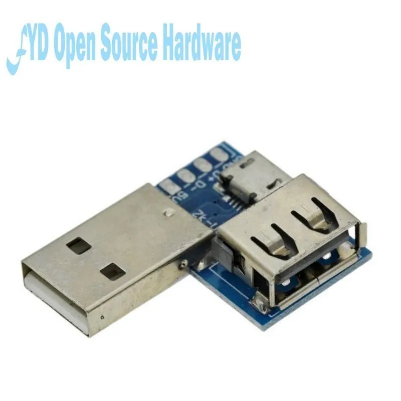 USB Connector To Type-c Micro USB Female USB 2.54-4P Transfer Test Board USB Adapter Plate XY-USB4