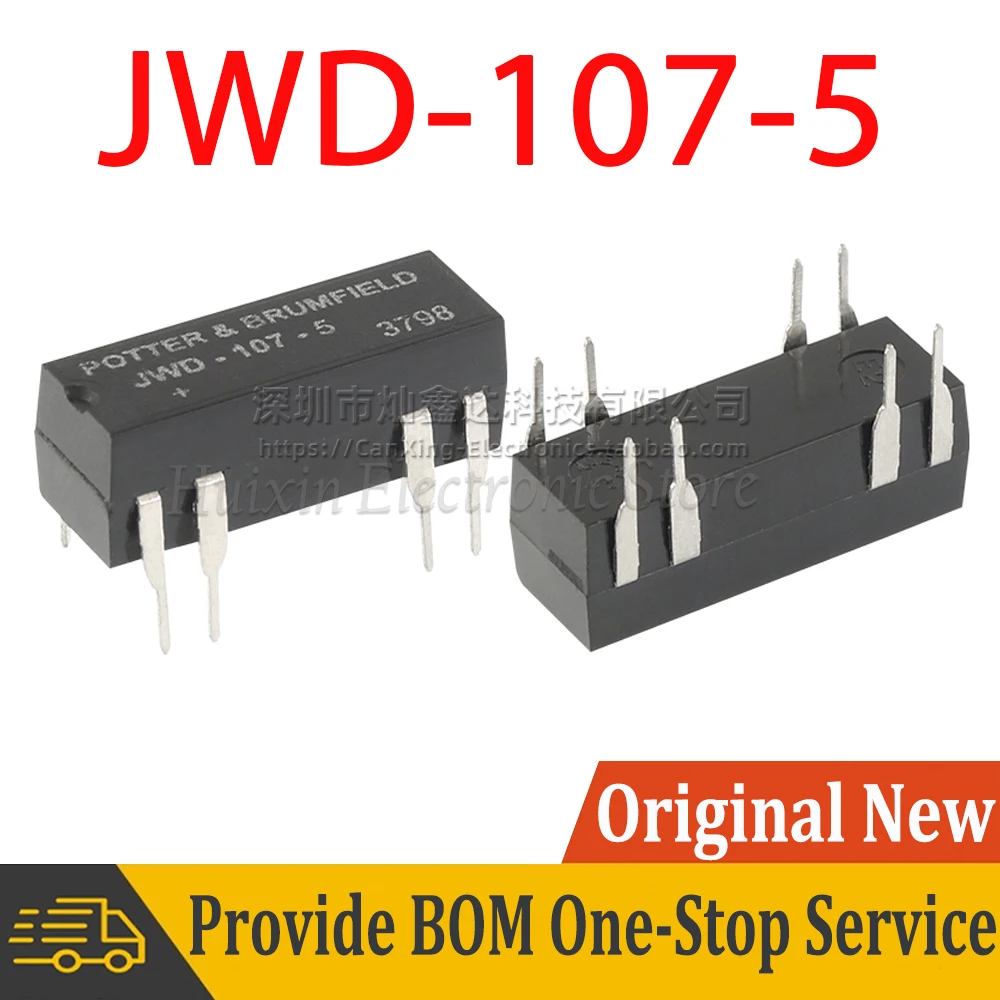 JWD-107-5 Relay DIP8 5V 1A 10W Normally Open Single Pole Single Throw Reed Switch Relay JWD 107 5